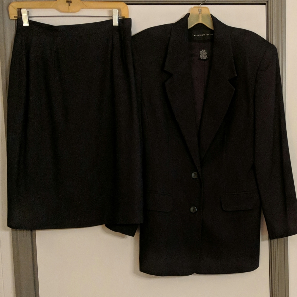 Silk skirt suit